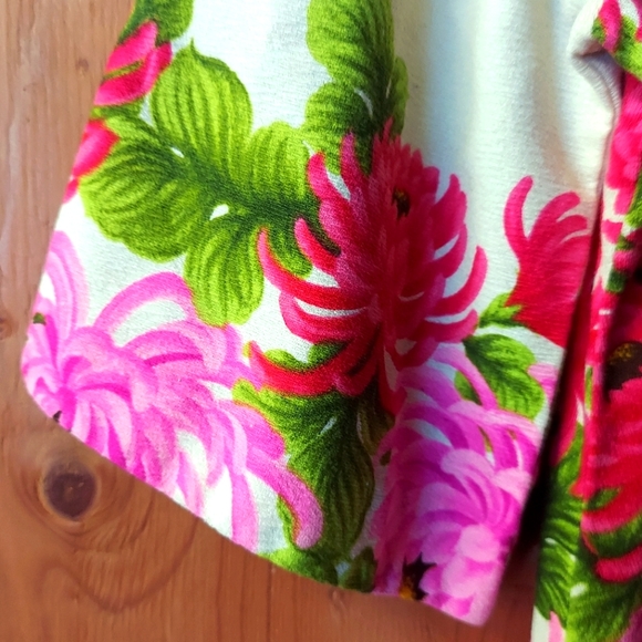 Ui Maikia Vintage Pink & White Floral Patterned Cotton Maxi Dress - Picture 5 of 9